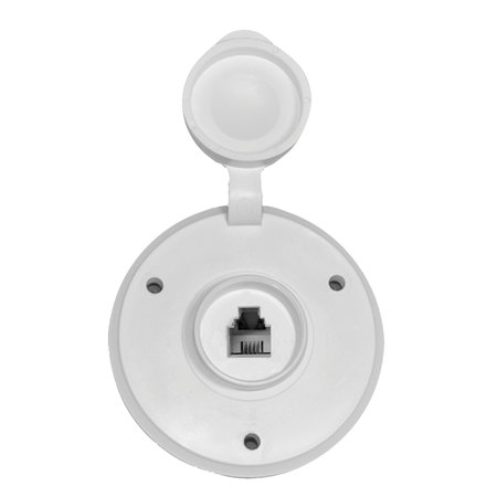 PRIME PRODUCTS Prime Products 08-6210 Round Phone Receptacle - White 08-6210